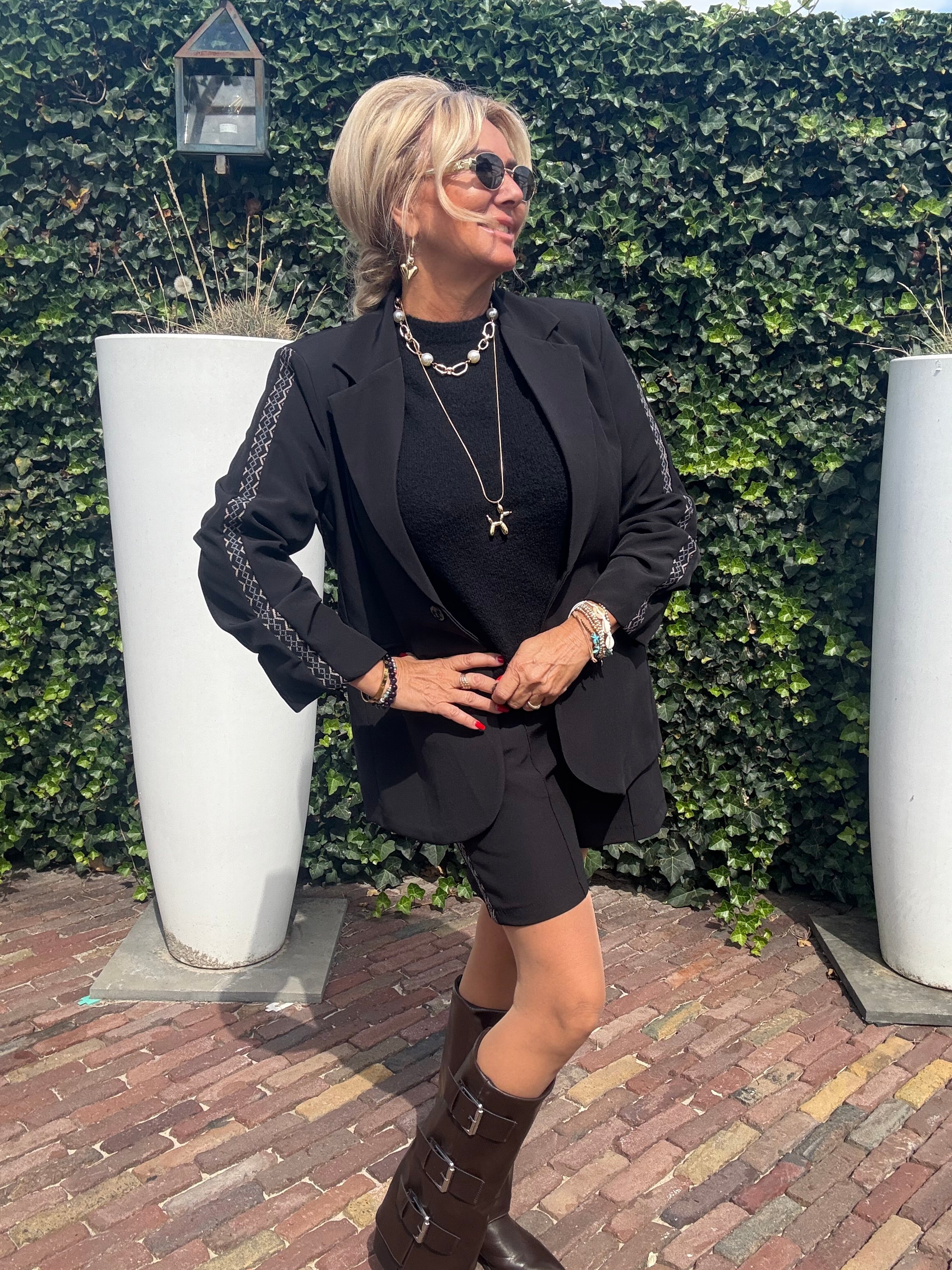 Twee Delige Set Bermuda Zwart 🖤